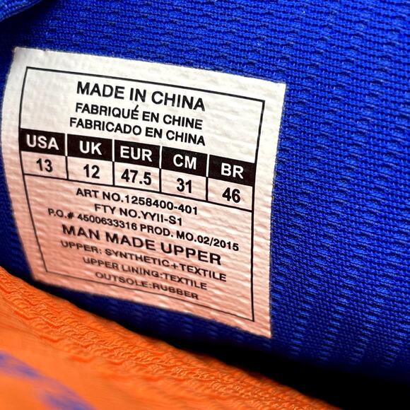 Under Armour Clutch Highlight High Top Football Cleats 13 Blue Orange main image 11